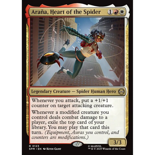 Araña, Heart of the Spider rare 123 Magic the Gathering Marvel's Spider-Man