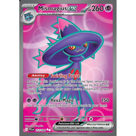 Mismagius ex Ultra Rare 112/094 Pokemon Card Game Phantasmal Flames