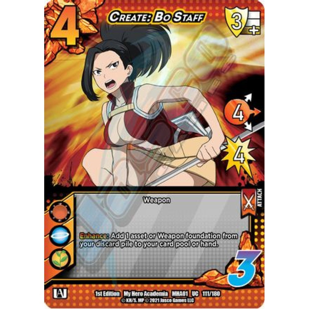 Create: Bo Staff, 111/180, UC, UniVersus, MHA01 My Hero Academia