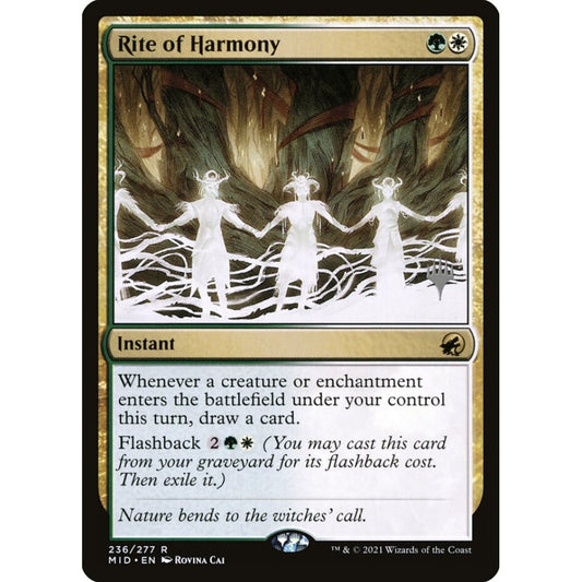 Rite of Harmony rare 236p Magic the Gathering Innistrad: Midnight Hunt Promos