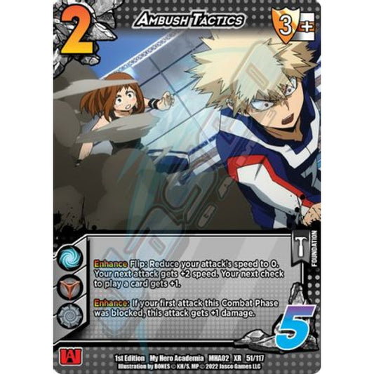Ambush Tactics, 51/117, XR, UniVersus, MHA02 Crimson Rampage