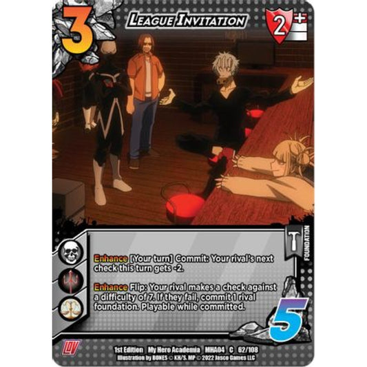 League Invitation, 062/108, C, UniVersus, MHA04 League of Villains