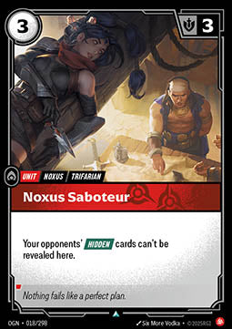 Noxus Saboteur - Origins (Uncommon) [OGN-018]