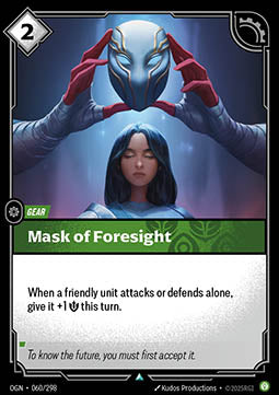 Mask of Foresight - Origins (Uncommon) [OGN-060]