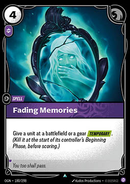 Fading Memories - Origins (Uncommon) [OGN-180]