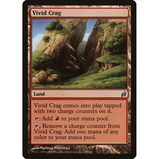 Vivid Crag uncommon 275 Magic the Gathering Lorwyn