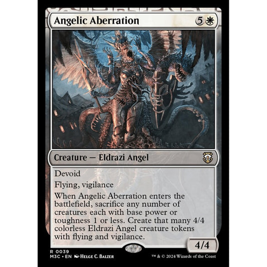 Angelic Aberration, 39, rare, Magic: The Gathering, Modern Horizons 3