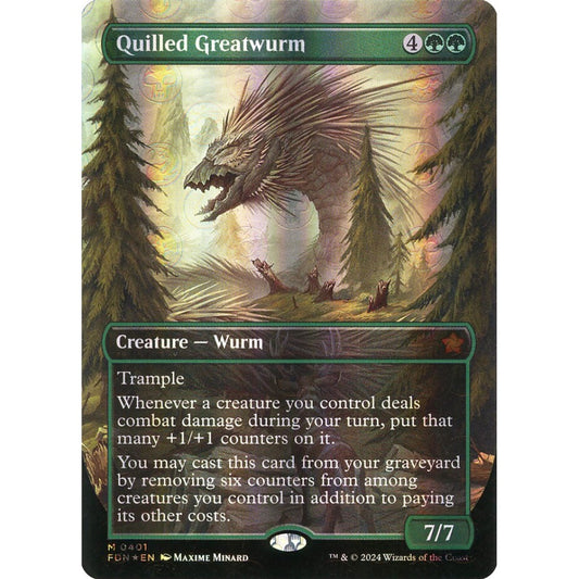 Quilled Greatwurm, 401, mythic, Magic: The Gathering, Foundations