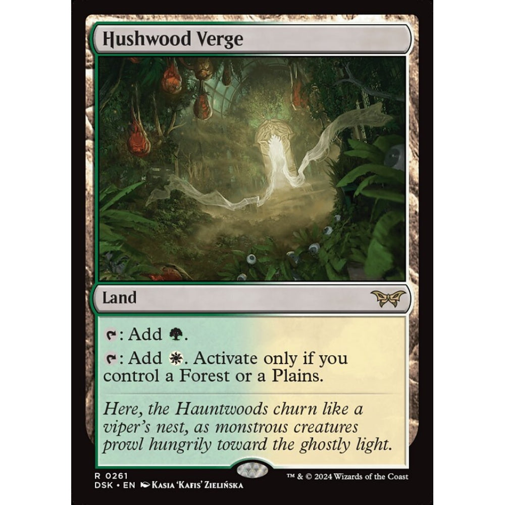 Hushwood Verge, 261, rare, Magic: The Gathering, Duskmourn: House of Horror