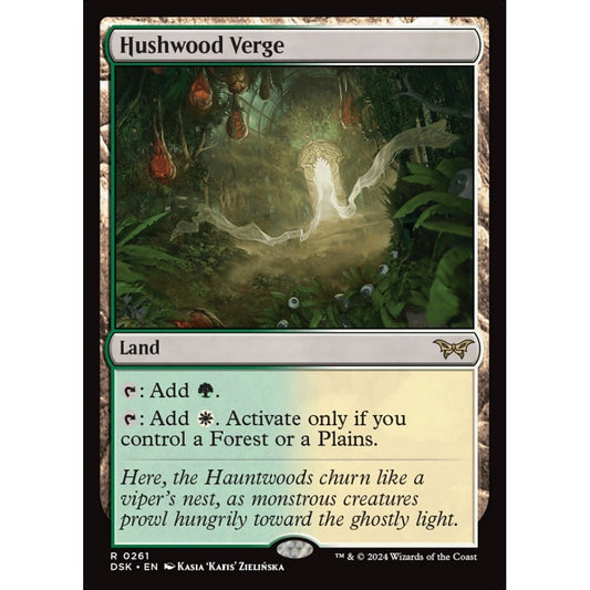 Hushwood Verge, 261, rare, Magic: The Gathering, Duskmourn: House of Horror