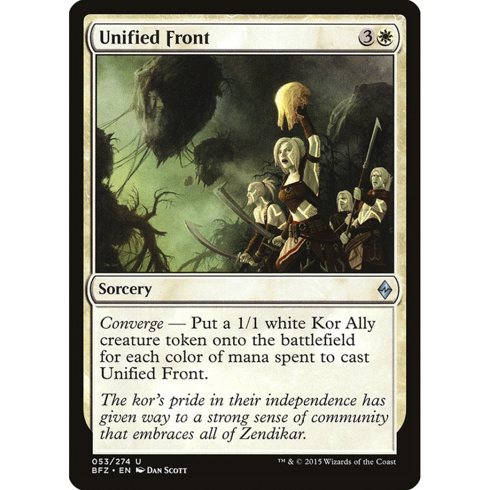 Unified Front uncommon 53 Magic the Gathering Battle for Zendikar
