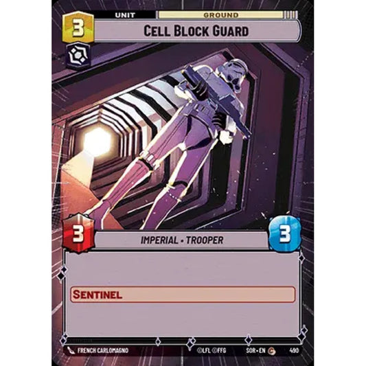 Cell Block Guard, 490, C, Star Wars Unlimited, Sparks Of Rebellion