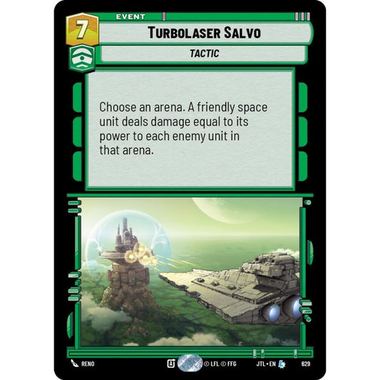 Turbolaser Salvo, L, JTL 629) Foil, Star Wars Unlimited