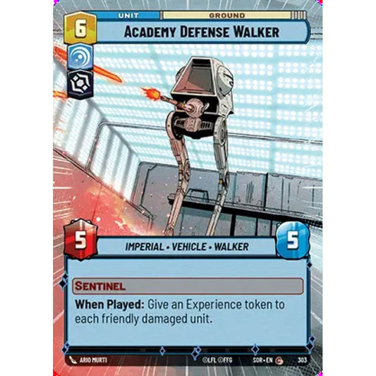 Academy Defense Walker, 303, C, Star Wars Unlimited, Sparks Of Rebellion