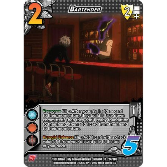 Bartender, 024/108, C, UniVersus, MHA04 League of Villains
