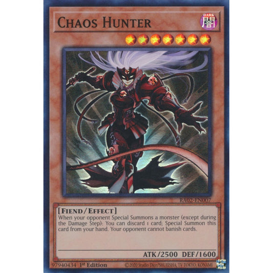 Chaos Hunter RA02-EN007 Super Super Rare Yu-Gi-Oh 25th Anniversary Rarity Collection II in Art