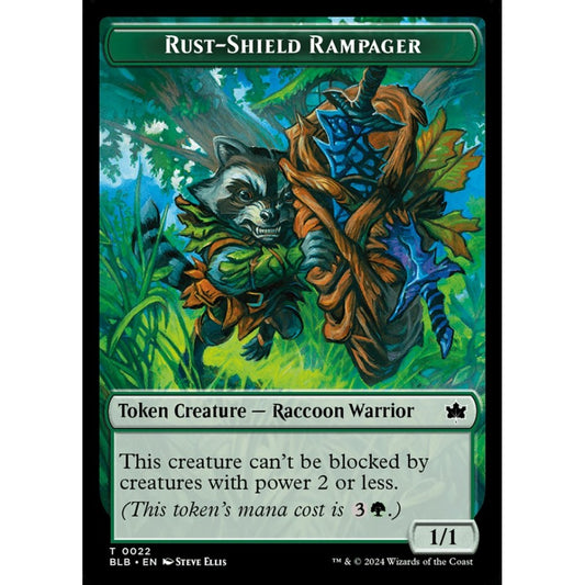 Rust-Shield Rampager, 22, common, Magic: The Gathering, Bloomburrow