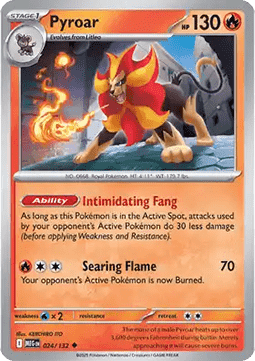 Pyroar - Mega Evolution (Uncommon) [MEG-024]