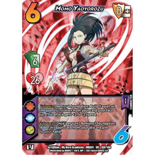 Momo Yaoyorozu, 109/180, UC, UniVersus, MHA01 My Hero Academia
