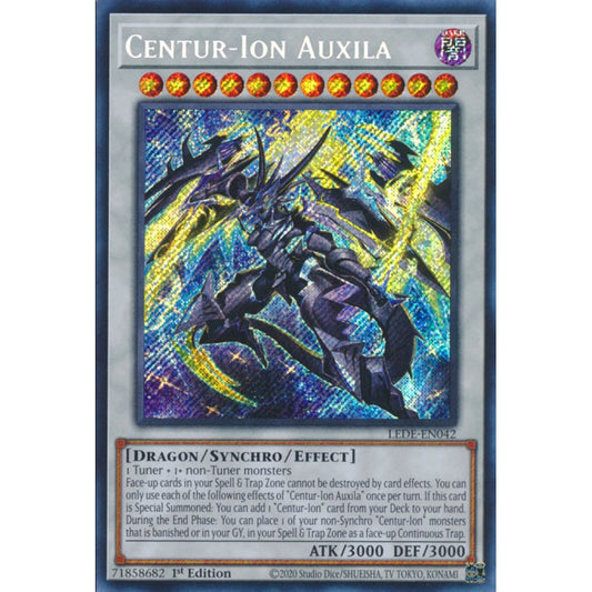 Centur-Ion Auxila, LEDE-EN042, Secret Rare, Yu-Gi-Oh!, Legacy of Destruction