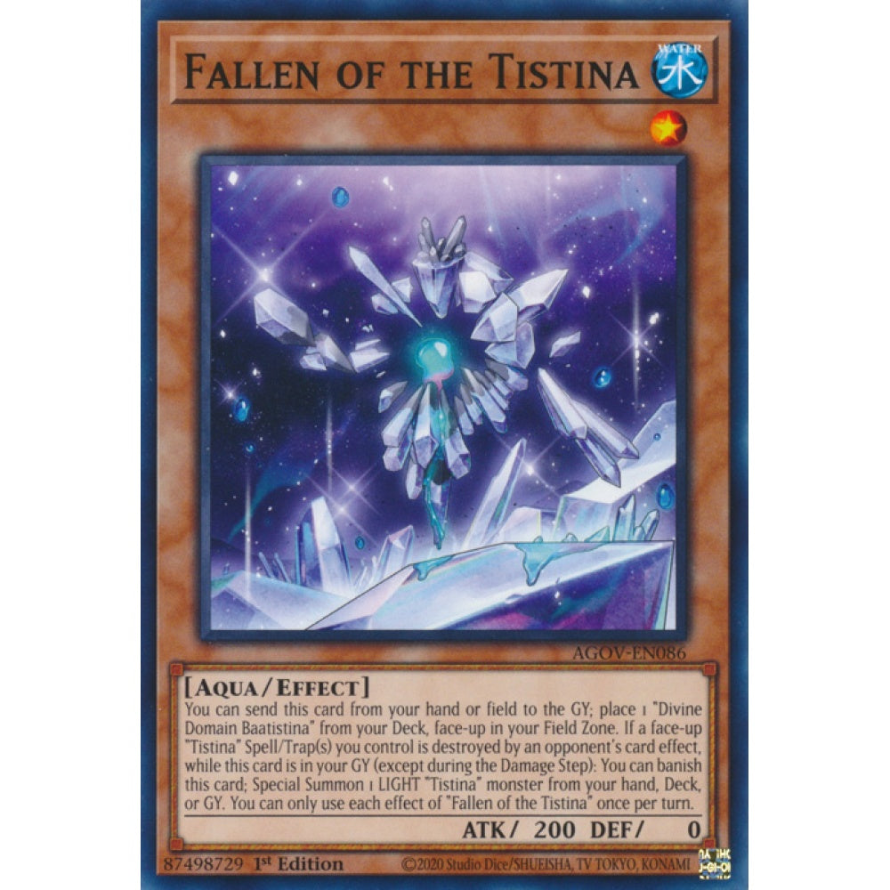 Fallen of the Tistina AGOV-EN086 Common Common Yu-Gi-Oh Age of Overlord in Art