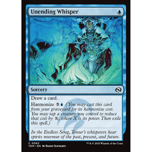 Unending Whisper common 62 Magic the Gathering Tarkir: Dragonstorm