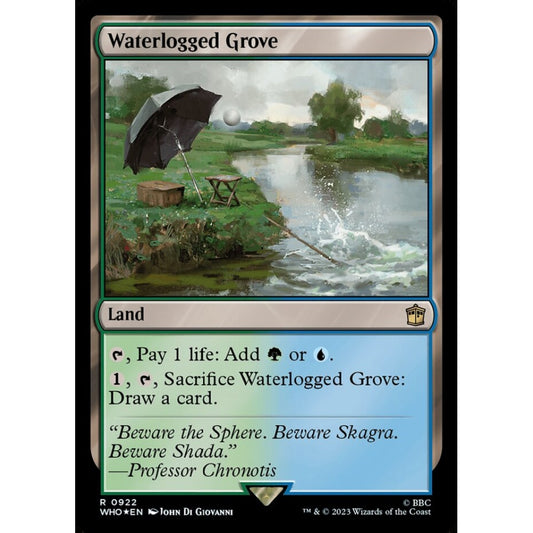 Waterlogged Grove rare 922 Magic the Gathering Doctor Who