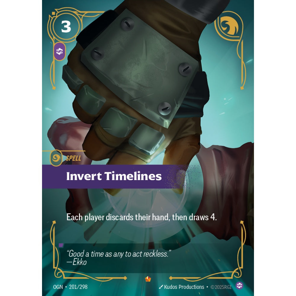 Invert Timelines OGN-201/298 Riftbound Card Game Origins Epic