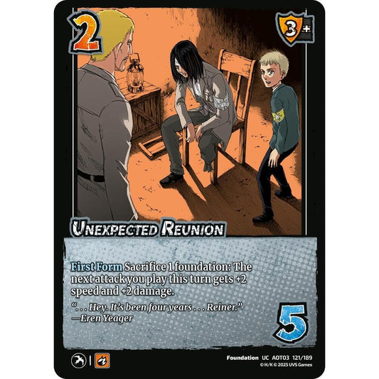 Unexpected Reunion 121/189 AOT03 Universus Attack on Titan: Apocalypse Foundation UC