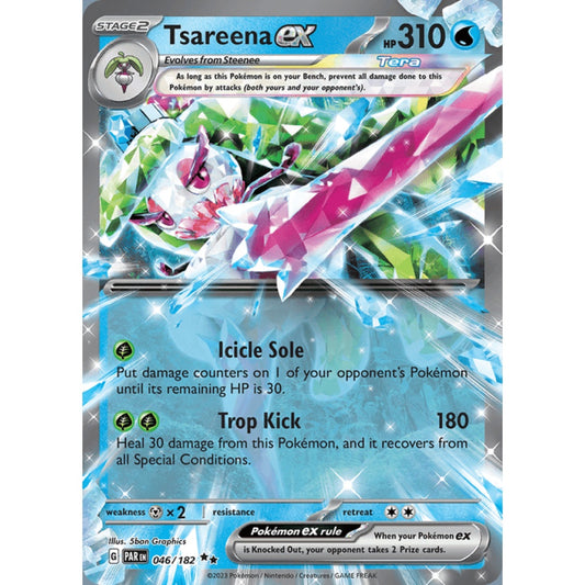 Tsareena ex Double Rare 046/182 Pokemon Card Game Paradox Rift