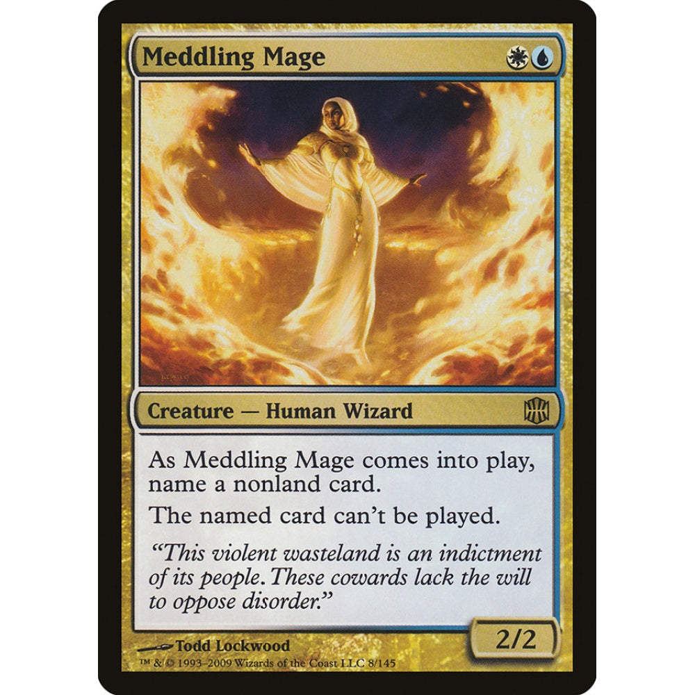 Meddling Mage rare 8 Magic the Gathering Alara Reborn