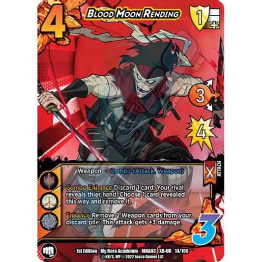 Blood Moon Rending, 14/108, XR-UR, UniVersus, MHA03 Heroes Clash