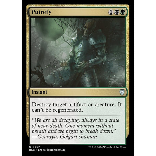Putrefy, 257, uncommon, Magic: The Gathering, Bloomburrow