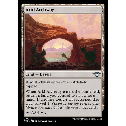 Arid Archway, 252, uncommon, Magic: The Gathering, Outlaws of Thunder Junction