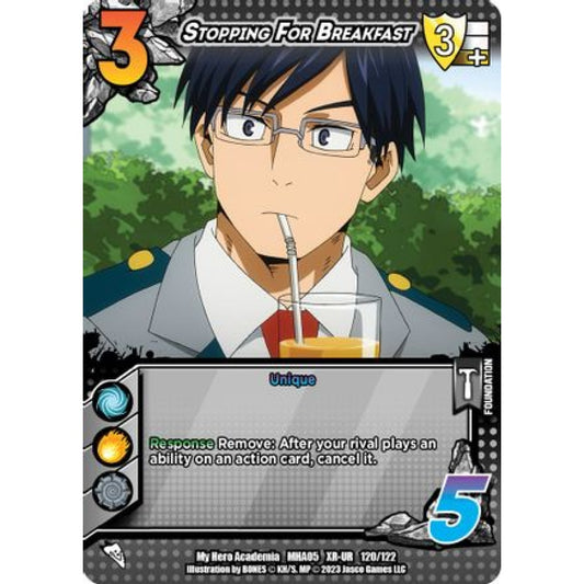 Stopping For Breakfast, 120/122, XR-UR, UniVersus, MHA05 Undaunted Raid