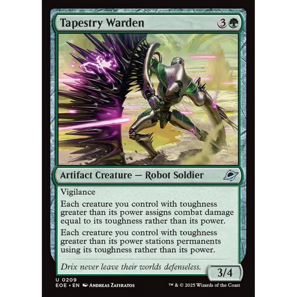 Tapestry Warden uncommon 209 Magic the Gathering Edge of Eternities