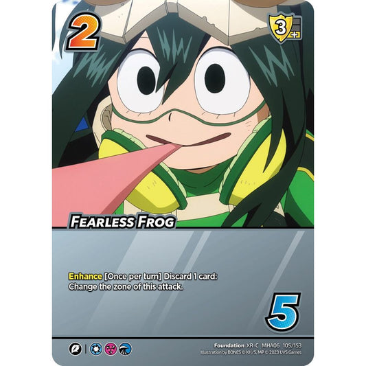 Fearless Frog, 105/153, MHA06, Universus, MHA06 Jet Burn, nan