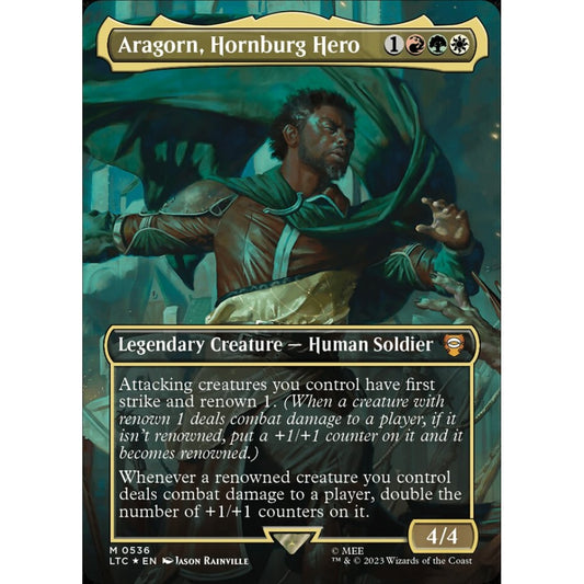 Aragorn, Hornburg Hero, mythic, 536, Magic the Gathering, Tales of Middle-earth Commander
