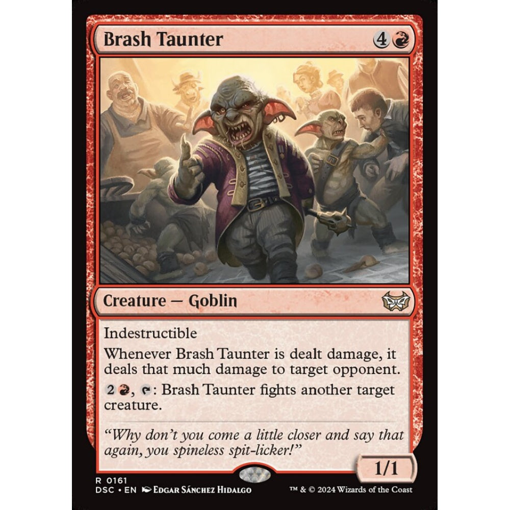 Brash Taunter, 161, rare, Magic: The Gathering, Duskmourn: House of Horror