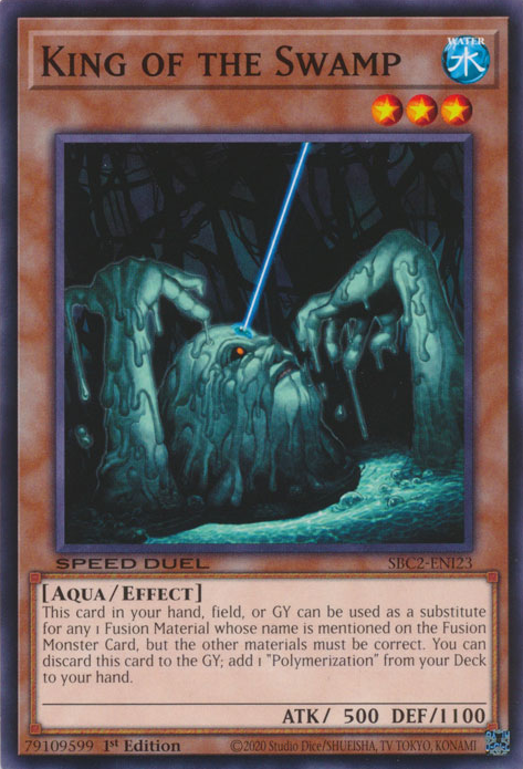 King of the Swamp JUSH-EN046 Rare Rare Yu-Gi-Oh Justice Hunters in Art