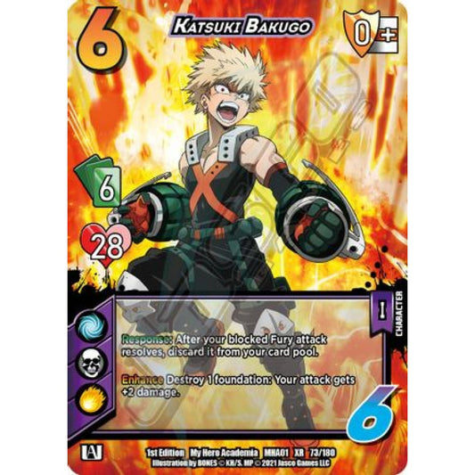 Katsuki Bakugo, 73/180, XR, UniVersus, MHA01 My Hero Academia