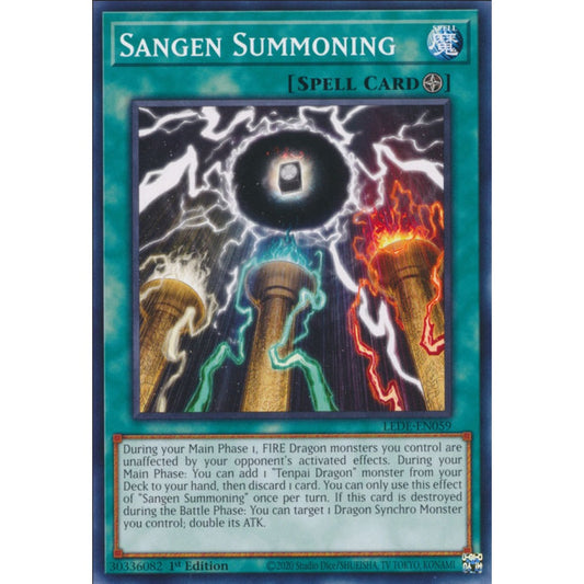 Sangen Summoning, LEDE-EN059, Common, Yu-Gi-Oh!, Legacy of Destruction