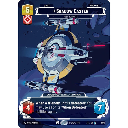 Shadow Caster, L, JTL 1072) Prestige Foil, Star Wars Unlimited