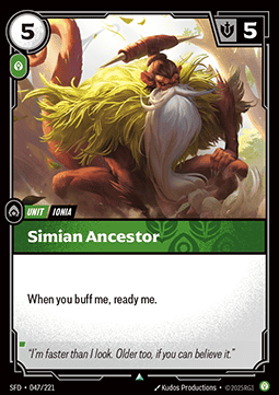 Simian Ancestor - Spiritforged (Uncommon) [SFD-047]