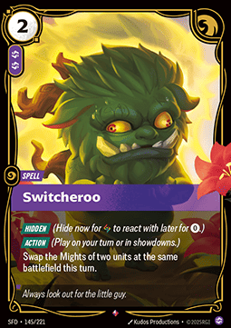 Switcheroo - Spiritforged (Rare) [SFD-145]
