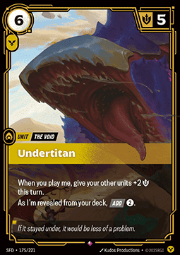 Undertitan - Spiritforged (Rare) [SFD-175]