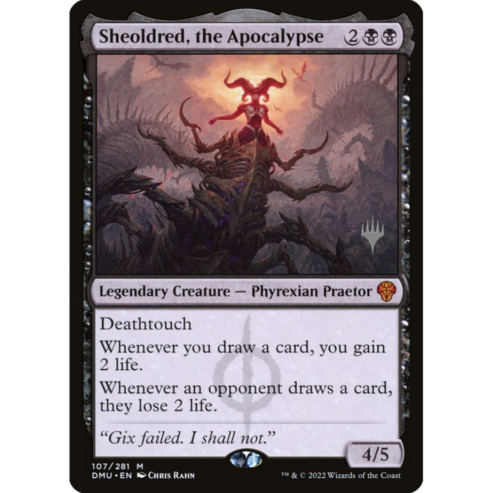 Sheoldred, the Apocalypse mythic 107p Magic the Gathering Dominaria United Promos