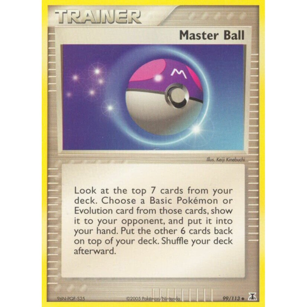Master Ball Uncommon 99/113 Pokemon Card Game EX Delta Species