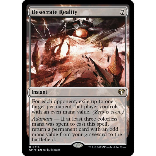 Desecrate Reality rare 714 Magic the Gathering Commander Masters