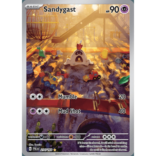 Sandygast Illustration Rare 214/193 Pokemon Card Game Paldea Evolved